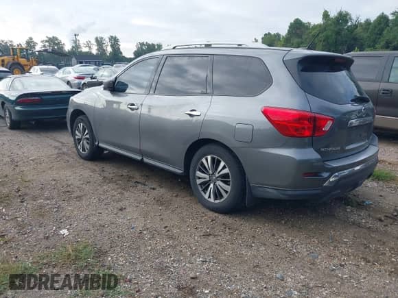 2018 Nissan Pathfinder SV with VIN 5N1DR2MM9JC608594, listed as a IAAI auction lot 43260937 with 208,513 mi miles and . Bid and sale history available at DreamBid. Image 3.