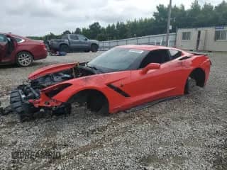 2018 Chevrolet Corvette 1LT z VIN 1G1YB2D70J5101472, wystawiony jako Copart lot #60046085 z przebiegiem Nie podano mil oraz Szkoda całkowita • Salvage title. Historia ofert i sprzedaży dostępna na DreamBid. Obrazek 1.