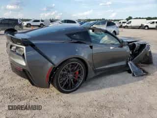 2015 Chevrolet Corvette Z06 3LZ z VIN 1G1YU2D64F5605404, wystawiony jako Copart lot #62499074 z przebiegiem 23 299 mil mil oraz Szkoda całkowita • Salvage title. Historia ofert i sprzedaży dostępna na DreamBid. Obrazek 3.