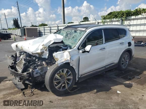 2020 Hyundai Santa Fe Limited с VIN 5NMS53AD3LH169897, выставлен на аукционе Copart как лот 81095425 с пробегом Не указан миль и На запчасти • Non repairable. История ставок и продаж доступна на DreamBid. Изображение 1.
