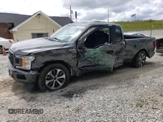 2020 Ford F-150 XL with VIN 1FTEX1CP5LFC31512, listed as a Copart auction lot 65382165 with 131,585 mi miles and Salvage title. Bid and sale history available at DreamBid. Image 1.