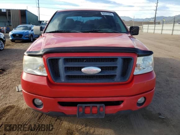2007 Ford F-150 STX with VIN 1FTRX12W87KD46533, listed as a Copart auction lot 84247045 with 125,004 mi miles and Salvage title. Bid and sale history available at DreamBid. Image 5.