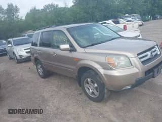 2006 Honda Pilot EX-L z VIN 5FNYF18616B013818, wystawiony jako IAAI lot #42967753 z przebiegiem 160 408 mil mil oraz . Historia ofert i sprzedaży dostępna na DreamBid. Obrazek 1.