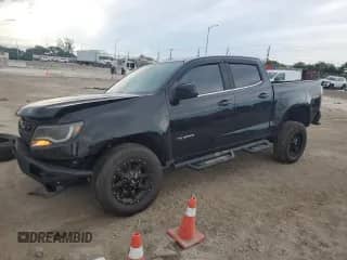 2020 Chevrolet Colorado 2WD LT with VIN 1GCGSCEA7L1241192, listed as a Copart auction lot 76847474 with 45,738 mi miles and Non repairable. Bid and sale history available at DreamBid. Image 1.