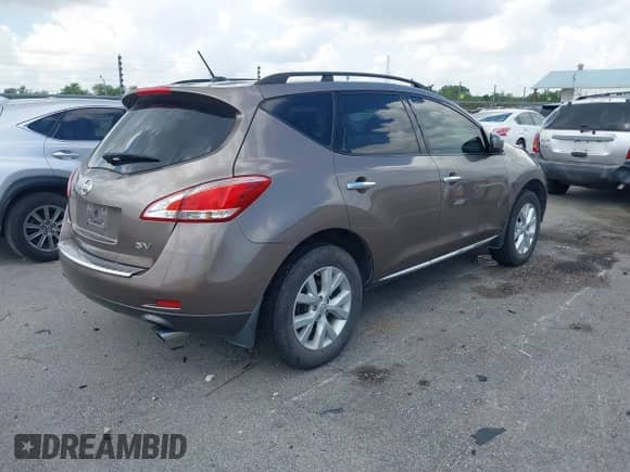 2011 Nissan Murano SL with VIN JN8AZ1MU2BW057205, listed as a IAAI auction lot 42896344 with 117,600 mi miles and . Bid and sale history available at DreamBid. Image 4.