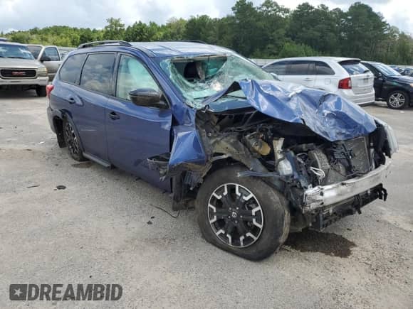 2020 Nissan Pathfinder SV with VIN 5N1DR2BM4LC596148, listed as a Copart auction lot 65562045 with 63,047 mi miles and Salvage title. Bid and sale history available at DreamBid. Image 4.
