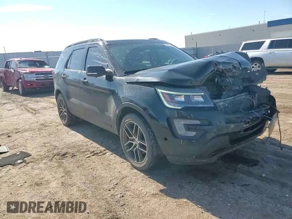 2017 Ford Explorer Sport with VIN 1FM5K8GTXHGC66378, listed as a Copart auction lot 86421325 with 125,473 mi miles and Salvage title. Bid and sale history available at DreamBid. Image 14.