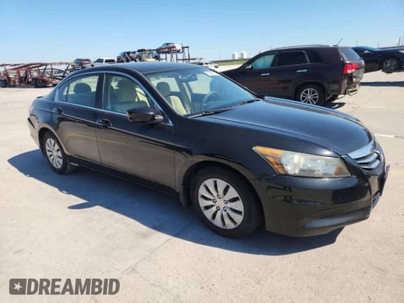 2012 Honda Accord LX with VIN 1HGCP2F31CA111114, listed as a Copart auction lot 86460095 with 69,440 mi miles and Salvage title. Bid and sale history available at DreamBid. Image 4.