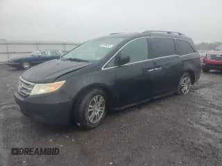 2013 Honda Odyssey EX-L с VIN 5FNRL5H63DB042867, выставлен на аукционе Copart как лот 81099535 с пробегом 186 662 миль миль и Чистый • Clean title. История ставок и продаж доступна на DreamBid. Изображение 1.