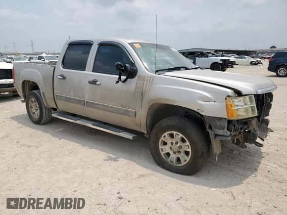 2007 GMC Sierra 1500 SLT with VIN 2GTEC13J171560714, listed as a Copart auction lot 57674455 with 187,111 mi miles and Salvage title. Bid and sale history available at DreamBid. Image 4.