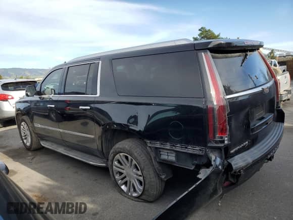 2018 Cadillac Escalade ESV z VIN 1GYS3GKJ4JR298896, wystawiony jako Copart lot #47852495 z przebiegiem 45 582 mil mil oraz Szkoda całkowita • Salvage title. Historia ofert i sprzedaży dostępna na DreamBid. Obrazek 2.