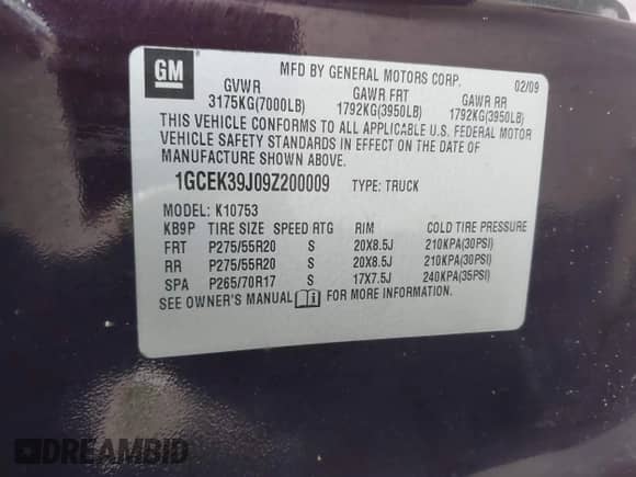 2009 Chevrolet Silverado 1500 LTZ z VIN 1GCEK39J09Z200009, wystawiony jako IAAI lot #41414164 z przebiegiem 192 030 mil mil oraz . Historia ofert i sprzedaży dostępna na DreamBid. Obrazek 9.