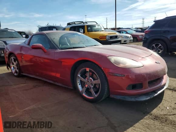 2010 Chevrolet Corvette 1LT with VIN 1G1YE2DW7A5101466, listed as a Copart auction lot 77403254 with 46,060 mi miles and Salvage title. Bid and sale history available at DreamBid. Image 4.