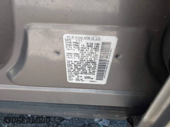 2011 Nissan Murano SL с VIN JN8AZ1MU7BW060259, выставлен на аукционе IAAI как лот 41744783 с пробегом Не указан миль и . История ставок и продаж доступна на DreamBid. Изображение 9.