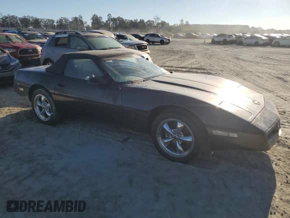 1988 Chevrolet Corvette with VIN 1G1YY3185J5104305, listed as a Copart auction lot 75459374 with 112,895 mi miles and Salvage title. Bid and sale history available at DreamBid. Image 4.