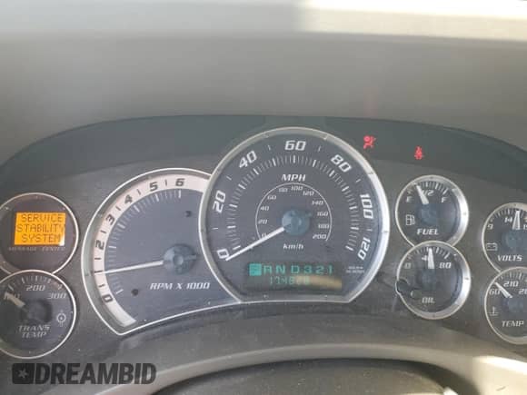 2002 Cadillac Escalade EXT with VIN 3GYEK63N62G352535, listed as a Copart auction lot 65949854 with 174,828 mi miles and Salvage title. Bid and sale history available at DreamBid. Image 9.