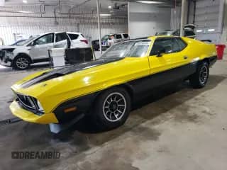 1973 Ford Mustang z VIN 3F05F194396, wystawiony jako Copart lot #85916345 z przebiegiem 56 156 mil mil oraz Szkoda całkowita • Salvage title. Historia ofert i sprzedaży dostępna na DreamBid. Obrazek 1.
