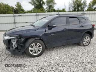 2020 Chevrolet Blazer LT z VIN 3GNKBHRS4LS530191, wystawiony jako Copart lot #71103595 z przebiegiem 107 854 mil mil oraz Czysty tytuł • Clean title. Historia ofert i sprzedaży dostępna na DreamBid. Obrazek 1.