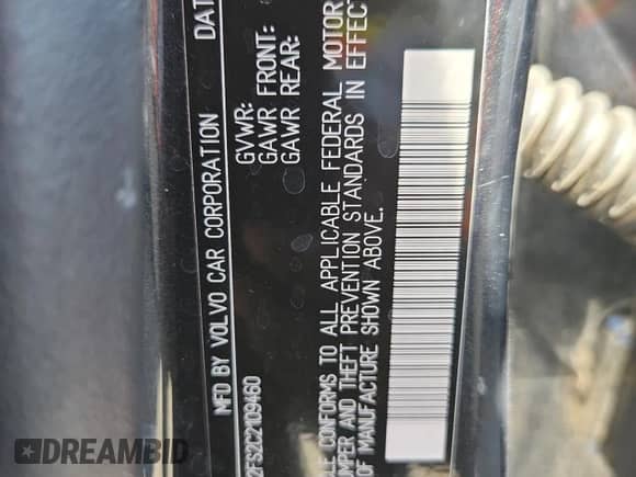 2012 Volvo S60 T5 с VIN YV1622FS2C2109460, выставлен на аукционе Copart как лот 81159315 с пробегом 147 743 миль миль и Списание • Salvage title. История ставок и продаж доступна на DreamBid. Изображение 12.