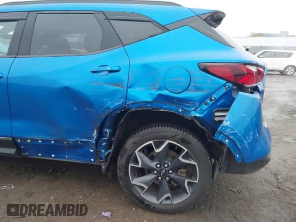 2020 Chevrolet Blazer RS with VIN 3GNKBKRSXLS696602, listed as a IAAI auction lot 41954755 with 34,759 mi miles and . Bid and sale history available at DreamBid. Image 6.