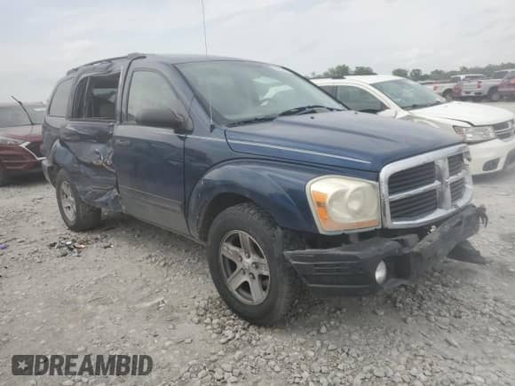 2005 Dodge Durango SLT z VIN 1D4HB48N95F540863, wystawiony jako Copart lot #56915195 z przebiegiem 151 794 mil mil oraz Szkoda całkowita • Salvage title. Historia ofert i sprzedaży dostępna na DreamBid. Obrazek 4.