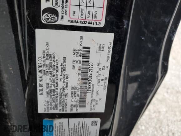 2011 Ford Mustang GT z VIN 1ZVBP8CF0B5121990, wystawiony jako Copart lot #57703535 z przebiegiem Nie podano mil oraz Szkoda całkowita • Salvage title. Historia ofert i sprzedaży dostępna na DreamBid. Obrazek 12.