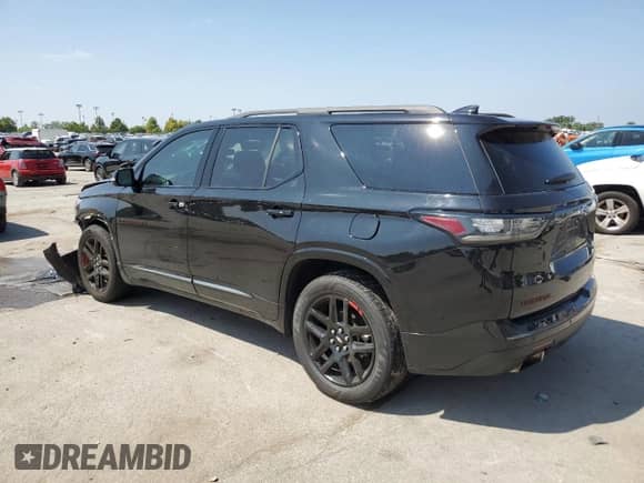 2020 Chevrolet Traverse Premier with VIN 1GNERKKWXLJ142385, listed as a Copart auction lot 71355955 with 85,397 mi miles and Salvage title. Bid and sale history available at DreamBid. Image 2.