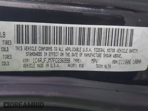 2015 Jeep Grand Cherokee Summit z VIN 1C4RJFJM7FC236998, wystawiony jako IAAI lot #43391148 z przebiegiem 173 967 mil mil oraz . Historia ofert i sprzedaży dostępna na DreamBid. Obrazek 9.