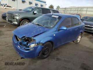2006 Chevrolet Aveo LS с VIN KL1TD56666B649347, выставлен на аукционе Copart как лот 44955955 с пробегом Не указан миль и Списание • Salvage title. История ставок и продаж доступна на DreamBid. Изображение 1.