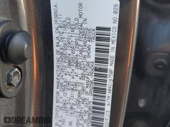 2011 Toyota Tacoma с VIN 3TMMU4FN2BM030875, выставлен на аукционе Copart как лот 71515065 с пробегом 197 066 миль миль и Списание • Salvage title. История ставок и продаж доступна на DreamBid. Изображение 12.