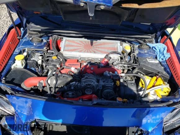 2020 Subaru WRX STI with VIN JF1VA2E66L9813716, listed as a Copart auction lot 57090595 with 41,984 mi miles and Salvage title. Bid and sale history available at DreamBid. Image 11.