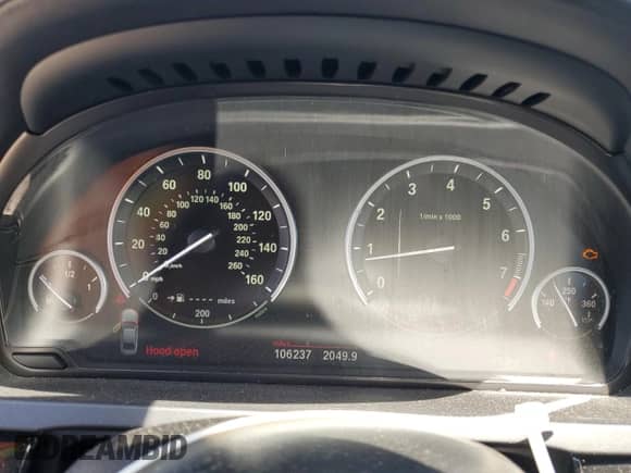 2012 BMW 7 Series 750i xDrive with VIN WBAKC6C53CC395771, listed as a Copart auction lot 58815745 with 106,237 mi miles and Salvage title. Bid and sale history available at DreamBid. Image 9.