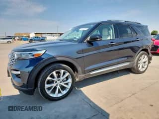 2023 Ford Explorer Platinum with VIN 1FM5K8HC7PGB14913, listed as a Copart auction lot 70216245 with 28,864 mi miles and Salvage title. Bid and sale history available at DreamBid. Image 1.