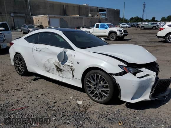2016 Lexus RC 350 F Sport with VIN JTHSE5BC5G5007049, listed as a Copart auction lot 68546464 with 169,960 mi miles and Salvage title. Bid and sale history available at DreamBid. Image 4.