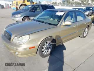 2003 Hyundai Sonata GLS with VIN KMHWF35HX3A867148, listed as a IAAI auction lot 43577935 with 79,140 mi miles and . Bid and sale history available at DreamBid. Image 2.