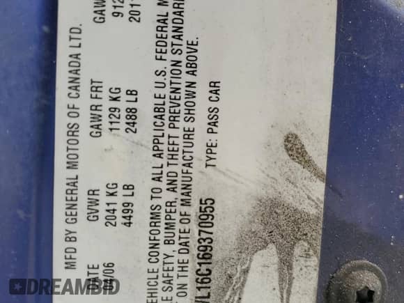 2006 Chevrolet Monte Carlo SS z VIN 2G1WL16C169370955, wystawiony jako Copart lot #70764204 z przebiegiem 132 439 mil mil oraz Czysty tytuł • Clean title. Historia ofert i sprzedaży dostępna na DreamBid. Obrazek 12.