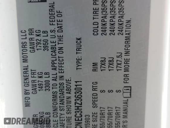 2017 Chevrolet Silverado 1500 Work Truck с VIN 1GCNCNEC3HZ363011, выставлен на аукционе Copart как лот 68106745 с пробегом 265 952 миль миль и Чистый • Clean title. История ставок и продаж доступна на DreamBid. Изображение 12.