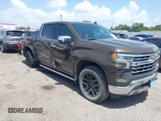 2023 Chevrolet Silverado 1500 LTZ with VIN 1GCUDGE81PZ172864, listed as a IAAI auction lot 42544045 with 49,855 mi miles and . Bid and sale history available at DreamBid. Image 1.