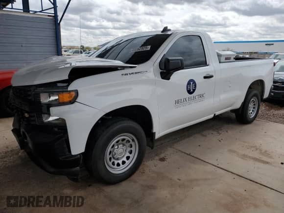 2021 Chevrolet Silverado 1500 Work Truck with VIN 3GCNWAEHXMG367496, listed as a Copart auction lot 49262925 with 63,463 mi miles and Salvage title. Bid and sale history available at DreamBid. Image 1.