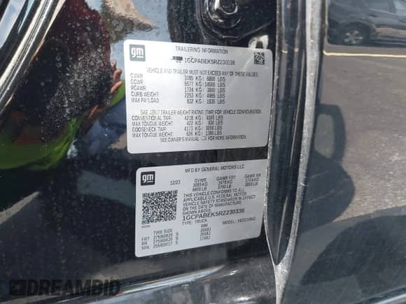 2024 Chevrolet Silverado 1500 Custom с VIN 1GCPABEK5RZ230336, выставлен на аукционе IAAI как лот 42669490 с пробегом 15 086 миль миль и . История ставок и продаж доступна на DreamBid. Изображение 9.