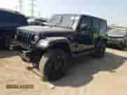 2021 Jeep Wrangler Unlimited Sahara High Altitude with VIN 1C4HJXEG9MW518111, listed as a Copart auction lot 70733274 with 54,947 mi miles and Salvage title. Bid and sale history available at DreamBid. Image 1.