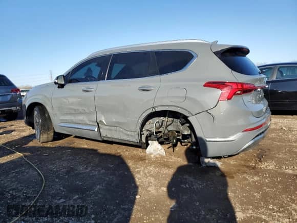 2021 Hyundai Santa Fe Calligraphy with VIN 5NMS5DAL2MH356272, listed as a Copart auction lot 49246385 with 33,528 mi miles and Salvage title. Bid and sale history available at DreamBid. Image 2.