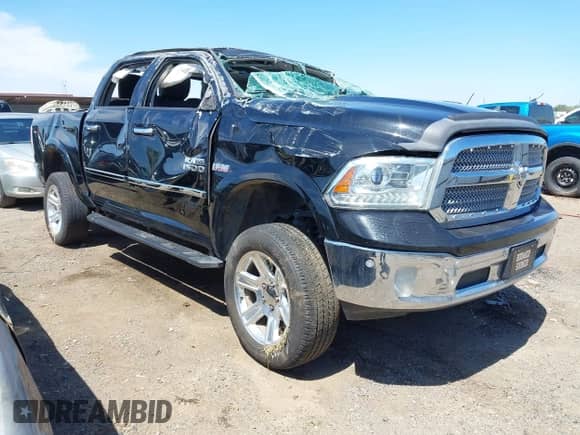 2015 Ram 1500 Laramie Limited with VIN 1C6RR7PT5FS552426, listed as a IAAI auction lot 42039997 with 167,944 mi miles and . Bid and sale history available at DreamBid. Image 1.