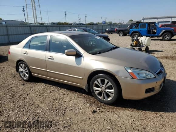 2006 Honda Accord EX-L with VIN 1HGCM665X6A015875, listed as a Copart auction lot 82052585 with 159,660 mi miles and Salvage title. Bid and sale history available at DreamBid. Image 4.