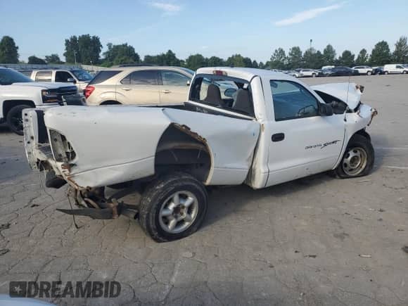 2000 Dodge Dakota with VIN 1B7FL26X9YS541503, listed as a Copart auction lot 65523475 with Not provided miles and Salvage title. Bid and sale history available at DreamBid. Image 3.