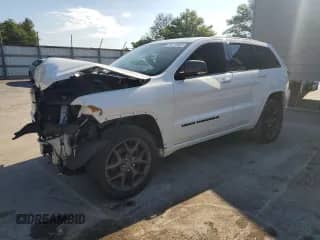 2021 Jeep Grand Cherokee 80th Anniversary with VIN 1C4RJFBG1MC880258, listed as a Copart auction lot 67604375 with 56,617 mi miles and Clean title. Bid and sale history available at DreamBid. Image 1.