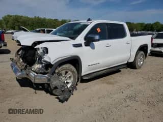2020 GMC Sierra 1500 SLE with VIN 3GTP8BED4LG433609, listed as a Copart auction lot 53383615 with Not provided miles and Salvage title. Bid and sale history available at DreamBid. Image 1.