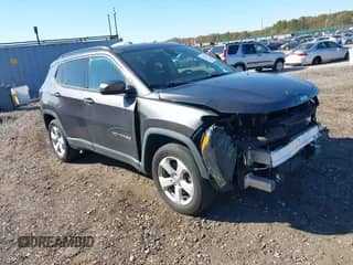2021 Jeep Compass Latitude with VIN 3C4NJDBB1MT537509, listed as a IAAI auction lot 43492361 with 42,384 mi miles and . Bid and sale history available at DreamBid. Image 1.