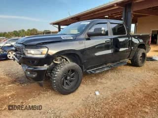 2020 Ram 1500 Big Horn with VIN 1C6SRFFT5LN336471, listed as a Copart auction lot 83942475 with 95,009 mi miles and Salvage title. Bid and sale history available at DreamBid. Image 1.