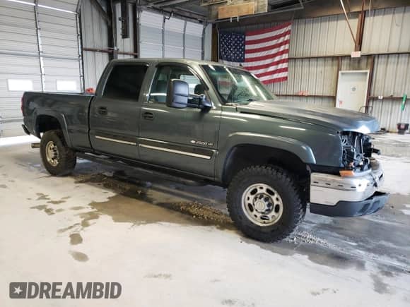 2007 Chevrolet Silverado 2500HD LT1 with VIN 1GCHC23D97F180302, listed as a Copart auction lot 66536134 with Not provided miles and Salvage title. Bid and sale history available at DreamBid. Image 4.